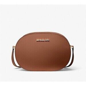 New Michael Kors Jet Set Travel Medium Saffiano Leather Crossbody Bag Luggage